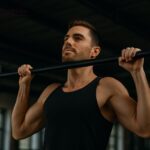 exercício de costas, pulley, barra fixa