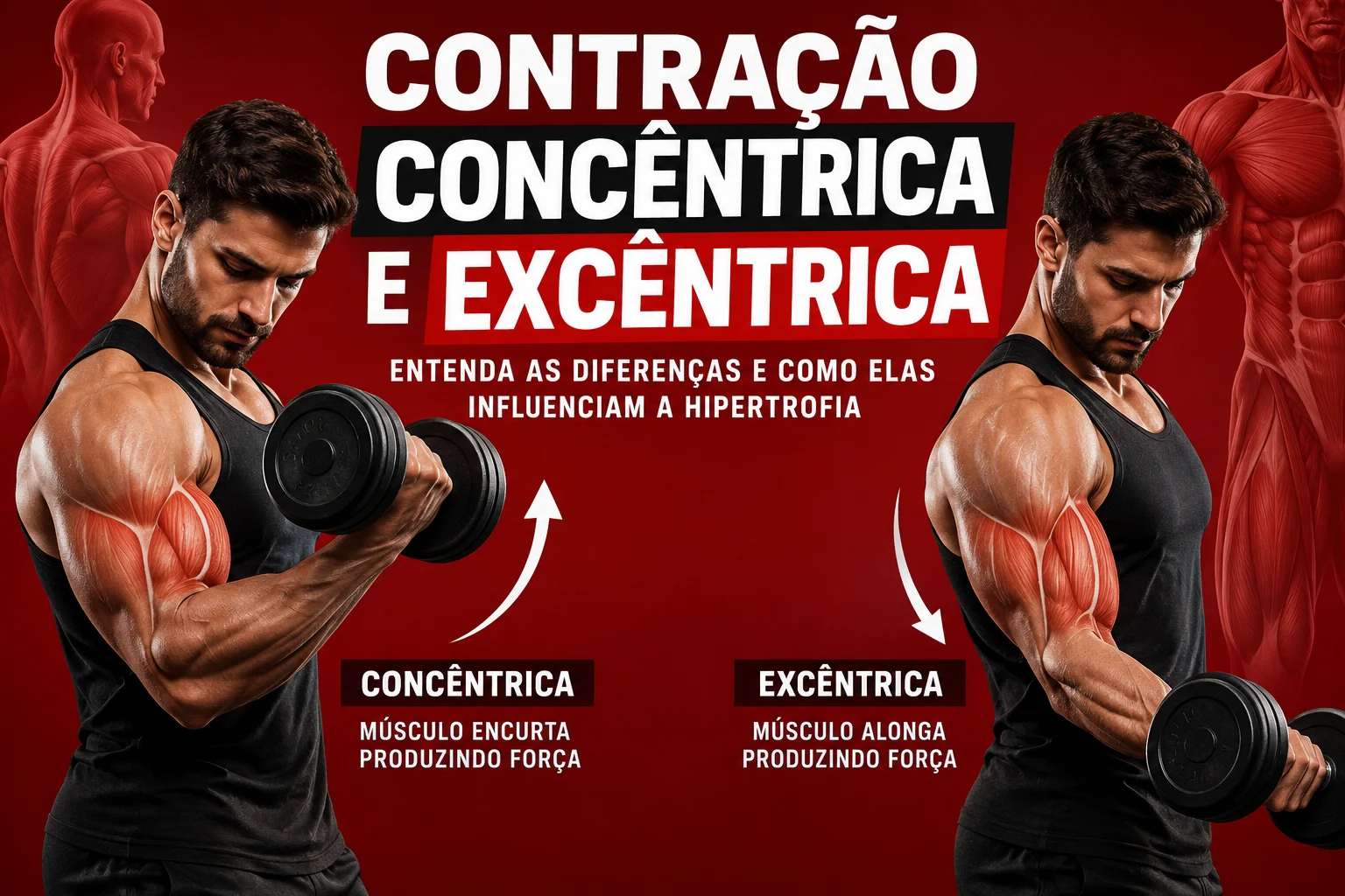 contração concêntrica e excêntrica
